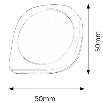 Rabalux - Светодиодный светильник с датчиком LED/0,5W/230V 2700K белый