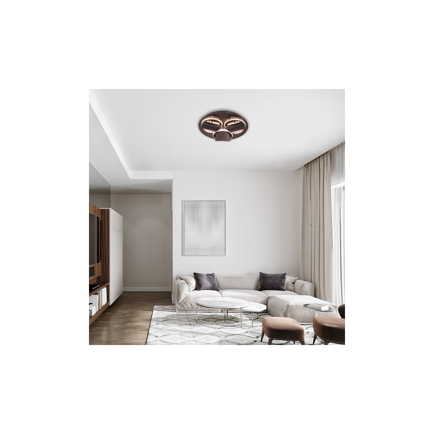 Rabalux 5050 - Светодиодный потолочный светильник с регулированием яркости CAPRIANA LED/18W/230V