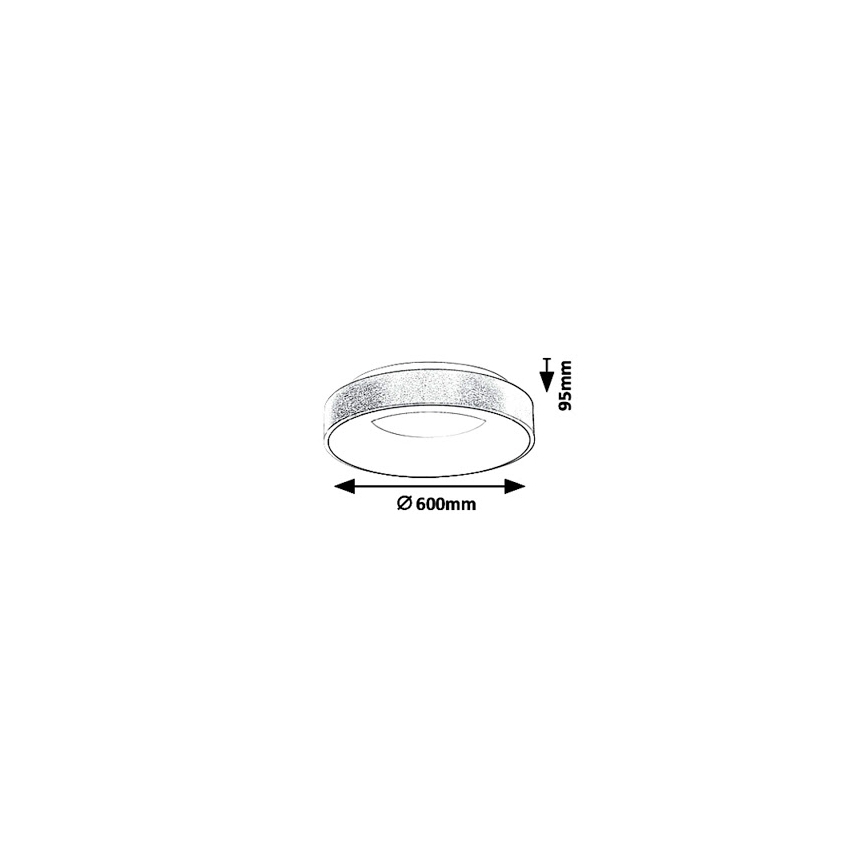 Rabalux - Стельовий LED світильник CARMELA LED/50W/230V діаметр 60 см