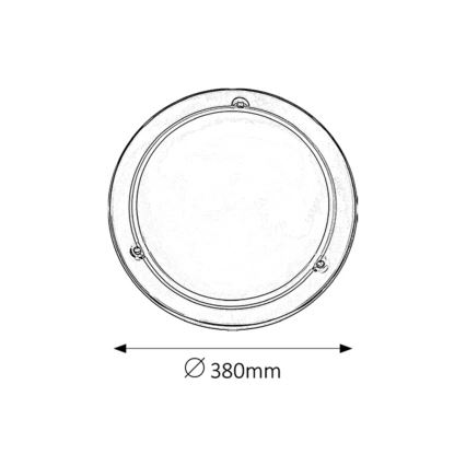 Rabalux - Потолочный светильник 2xE27/60W/230V диаметр 38 см