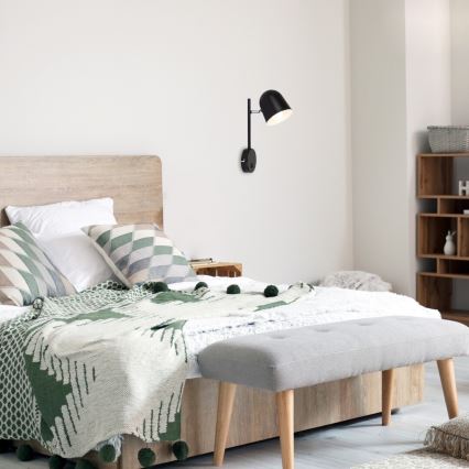 Rabalux - Настінний світильник 1xE14/40W/230V чорний