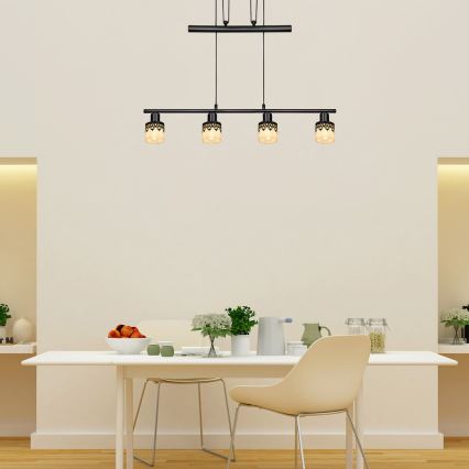 Rabalux 5345 - Підвісна люстра LACEY 4xE14/40W/230V