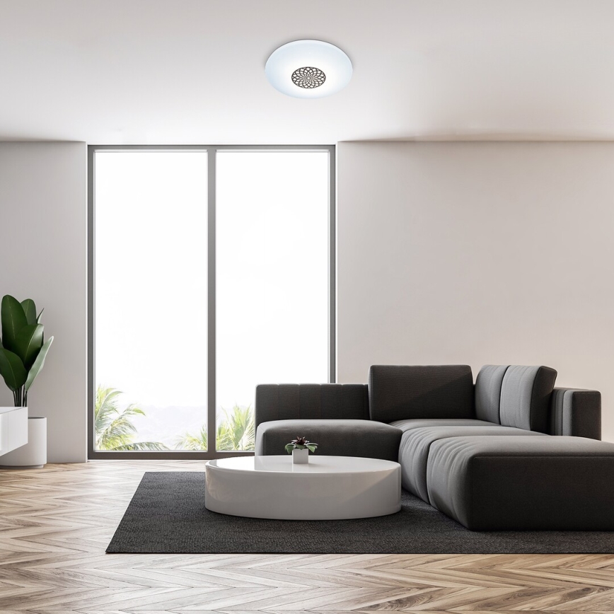 Rabalux - Светодиодный RGB регулируемый потолочный светильник LED/24W/230V 3000-6500K Wi-Fi Tuya диаметр 39,5 см + пульт дистанционного управления