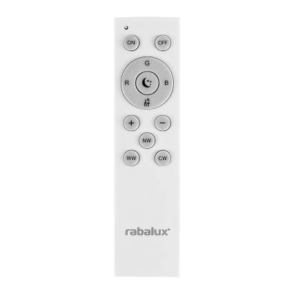 Rabalux - Светодиодный RGB регулируемый потолочный светильник LED/24W/230V 3000-6500K Wi-Fi Tuya диаметр 39,5 см + пульт дистанционного управления