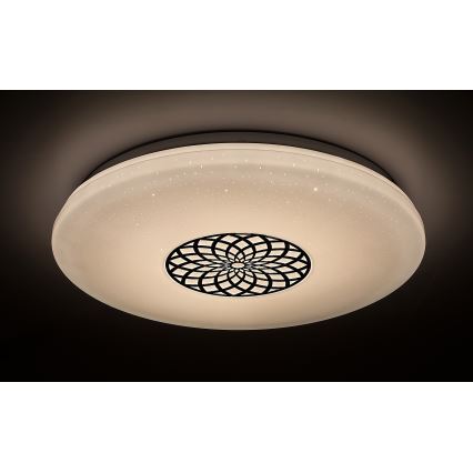 Rabalux - LED RGB Стельовий світильник з регулюванням яскравості LED/24W/230V 3000-6500K Wi-Fi Tuya діаметр 39,5 см + пульт дистанційного керування