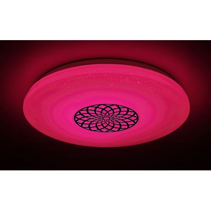 Rabalux - Светодиодный потолочный RGB-светильник с регулированием яркости LED/24W/230V 3000-6500K Wi-Fi Tuya диаметр 39,5 см + дистанционное управление