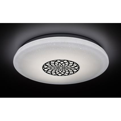 Rabalux - Светодиодный потолочный RGB-светильник с регулированием яркости LED/24W/230V 3000-6500K Wi-Fi Tuya диаметр 39,5 см + дистанционное управление