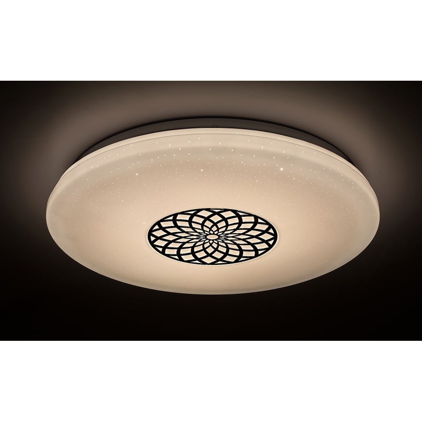 Rabalux - Светодиодный потолочный RGB-светильник с регулированием яркости LED/24W/230V 3000-6500K Wi-Fi Tuya диаметр 39,5 см + дистанционное управление