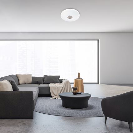 Rabalux - Светодиодный RGB потолочный светильник с диммером LED/40W/230V 3000-6500K Wi-Fi Tuya диаметр 60 см + пульт дистанционного управления