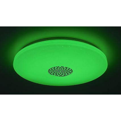 Rabalux - Светодиодный потолочный RGB-светильник с регулированием яркости LED/40W/230V 3000-6500K Wi-Fi Tuya диаметр 60 см + дистанционное управление