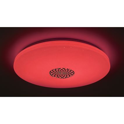 Rabalux - Светодиодный потолочный RGB-светильник с регулированием яркости LED/40W/230V 3000-6500K Wi-Fi Tuya диаметр 60 см + дистанционное управление