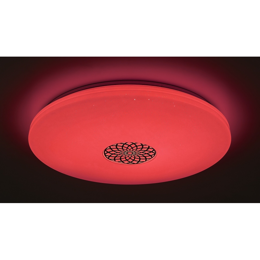 Rabalux - Светодиодный потолочный RGB-светильник с регулированием яркости LED/40W/230V 3000-6500K Wi-Fi Tuya диаметр 60 см + дистанционное управление