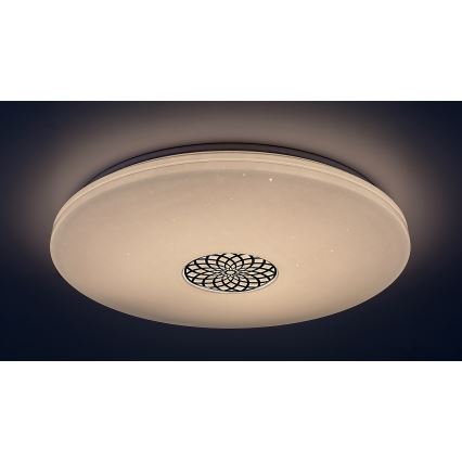 Rabalux - Светодиодный потолочный RGB-светильник с регулированием яркости LED/40W/230V 3000-6500K Wi-Fi Tuya диаметр 60 см + дистанционное управление
