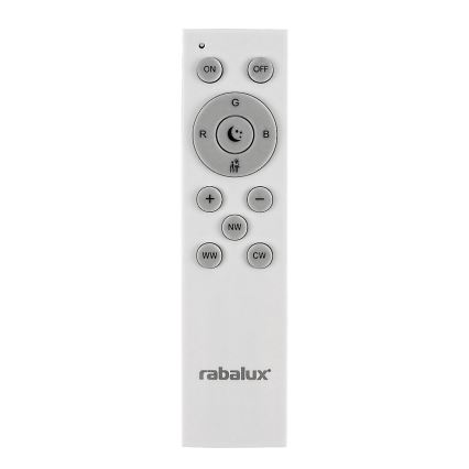 Rabalux - Светодиодный потолочный RGB-светильник с регулированием яркости LED/40W/230V 3000-6500K Wi-Fi Tuya диаметр 60 см + дистанционное управление
