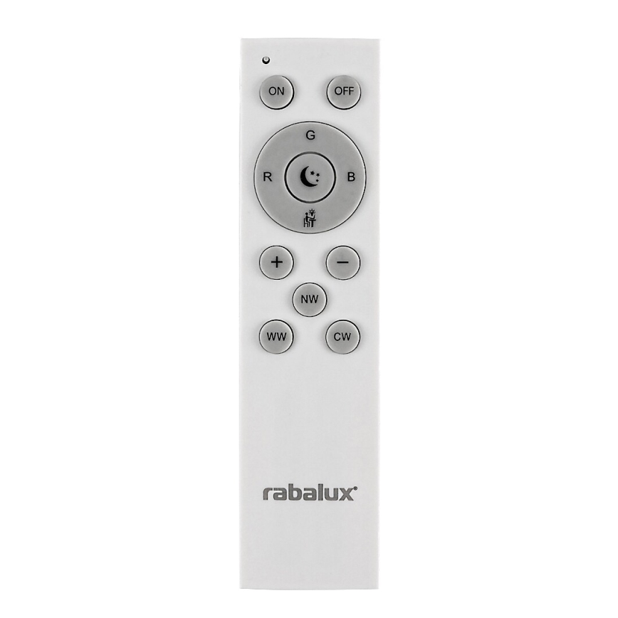 Rabalux - Светодиодный потолочный RGB-светильник с регулированием яркости LED/40W/230V 3000-6500K Wi-Fi Tuya диаметр 60 см + дистанционное управление