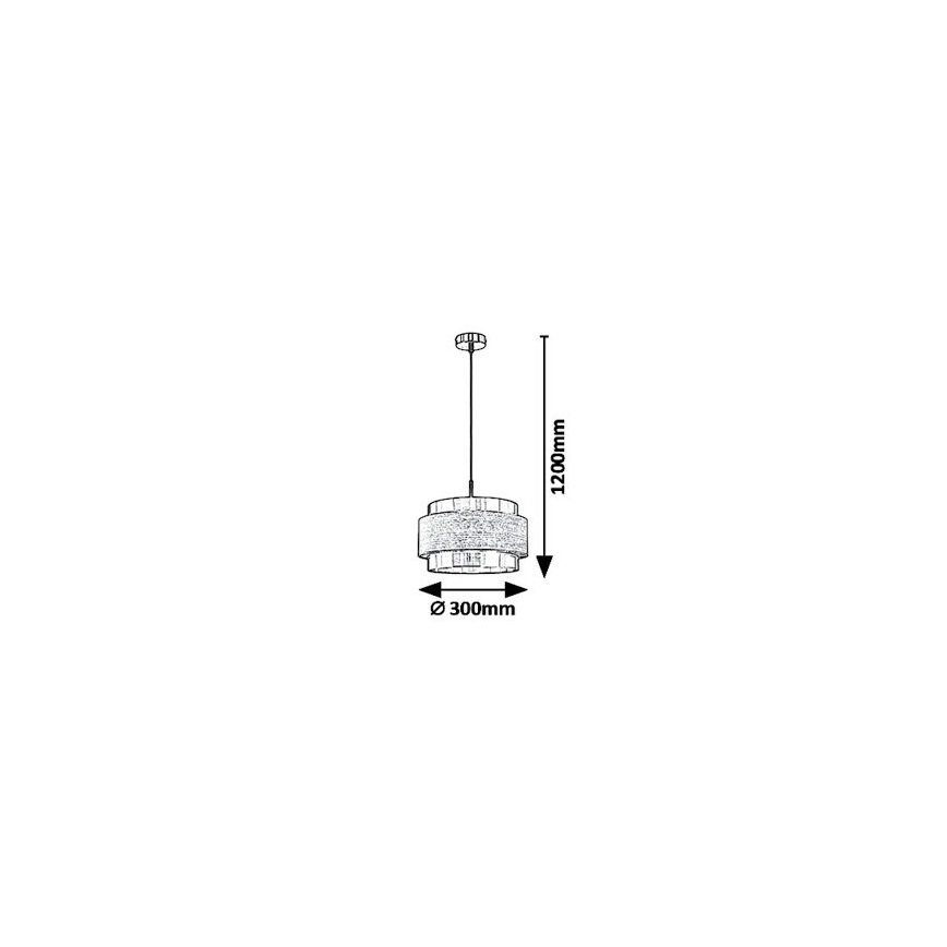 Rabalux 5383 - Підвісна люстра BASIL 1xE27/40W/230V