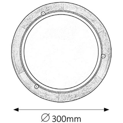 Rabalux - Потолочный светильник 1xE27/60W/230V диаметр 30 см