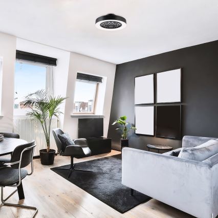 Rabalux - Світильник стельовий світлодіодний з регулюванням яскравості та вентилятором LED/35W/230V 3000-6000K + дистанційне керування