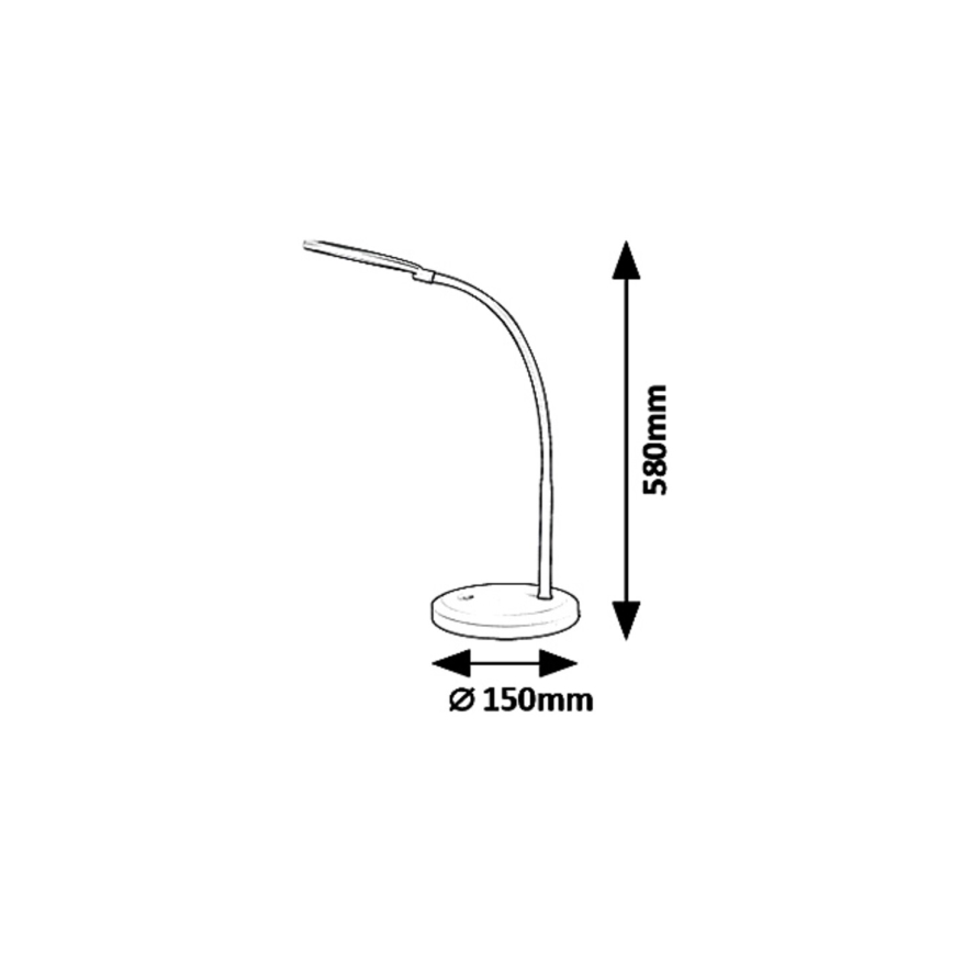 Rabalux - Светодиодная сенсорная настольная лампа с регулированием яркости LED/7,5W/230V