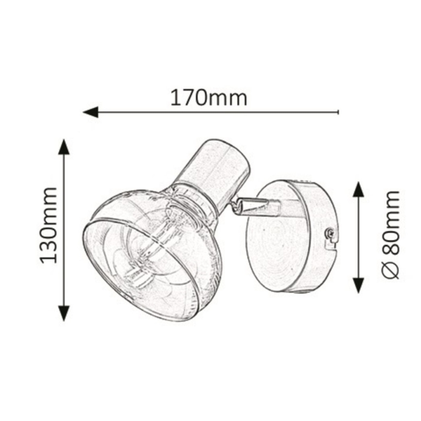 Rabalux 5546 - Настенный светильник HOLLY 1xE14/40W/230V золотистый