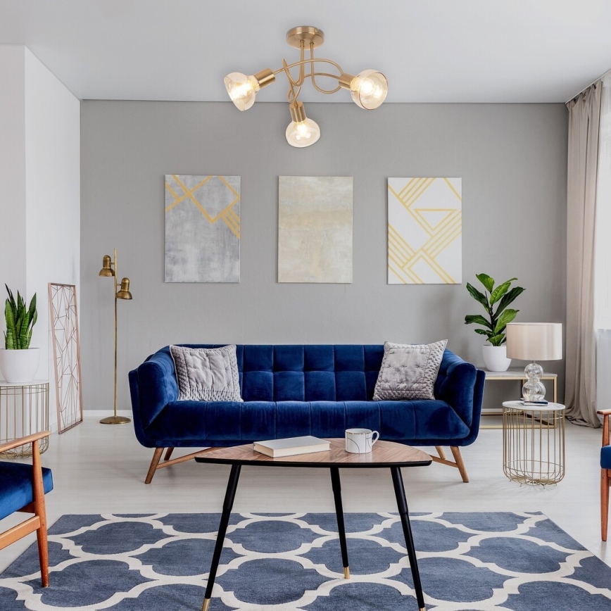 Rabalux 5548 - Припотолочная люстра HOLLY 3xE14/40W/230V золотистая