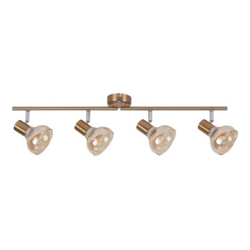Rabalux 5550 - Точечный светильник HOLLY 4xE14/40W/230V золотистый