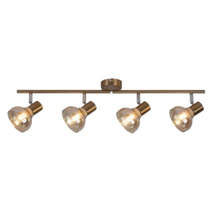 Rabalux 5550 - Точечный светильник HOLLY 4xE14/40W/230V золотистый