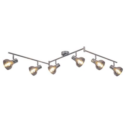 Rabalux 5562 - Точковий світильник HOLLY 6xE14/40W/230V блискучий хром