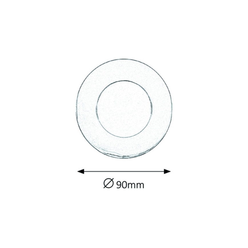 Rabalux 5584 - Светодиодный встраиваемый светильник для ванной комнаты LOIS LED/3W/230V IP44 4000K