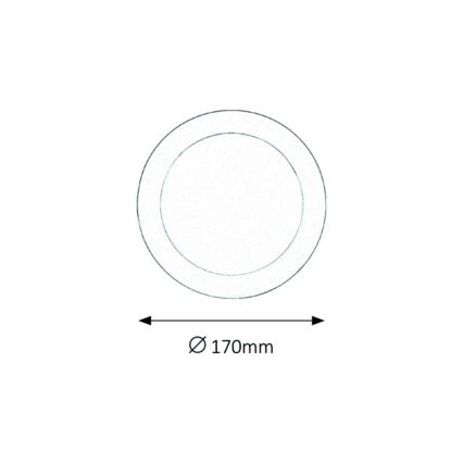 Rabalux 5585 - Светодиодный встраиваемый светильник для ванной комнаты LOIS LED/12W/230V IP44 4000K