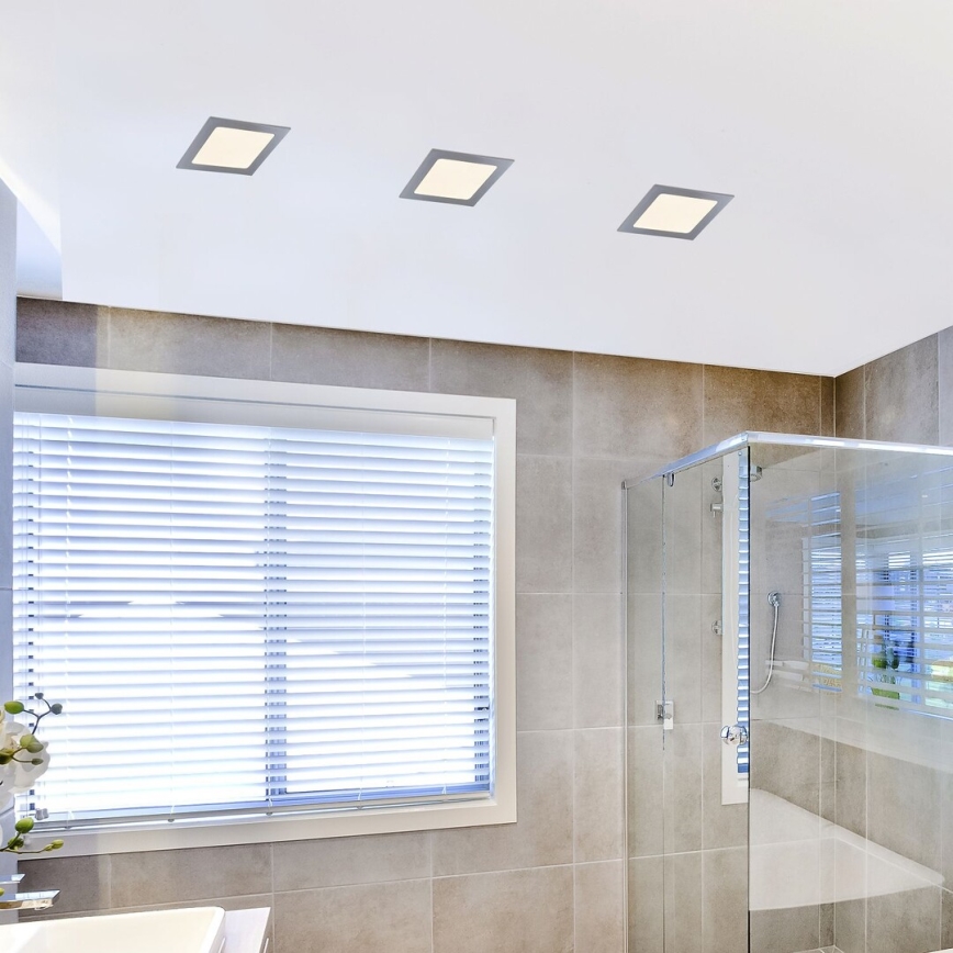 Rabalux 5587 - Светодиодный встраиваемый светильник для ванной комнаты LOIS LED/12W/230V IP44 4000K