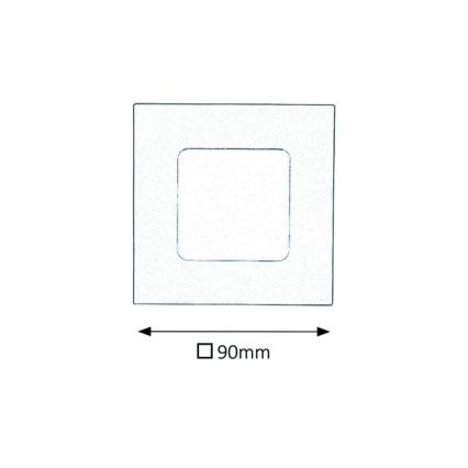 Rabalux 5590 - Светодиодный встраиваемый светильник для ванной комнаты LOIS LED/3W/230V IP44 3000K