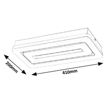 Rabalux 5648 - Светодиодный потолочный светильник ALANA LED/40W/230V белый