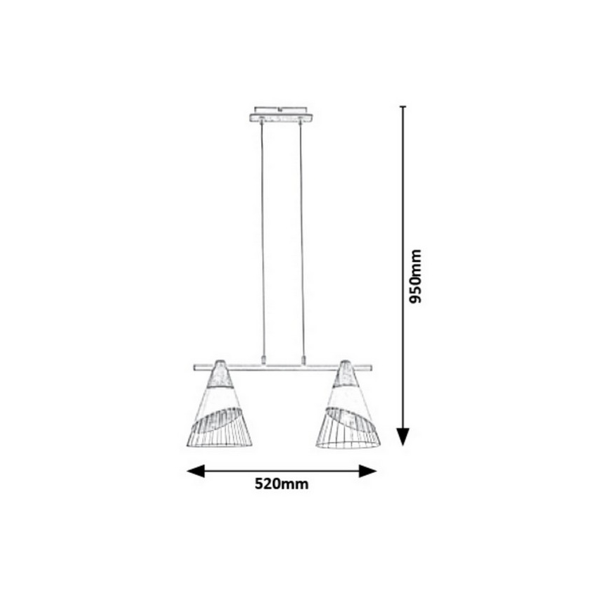 Rabalux - Люстра на тросе 2xE27/60W/230V
