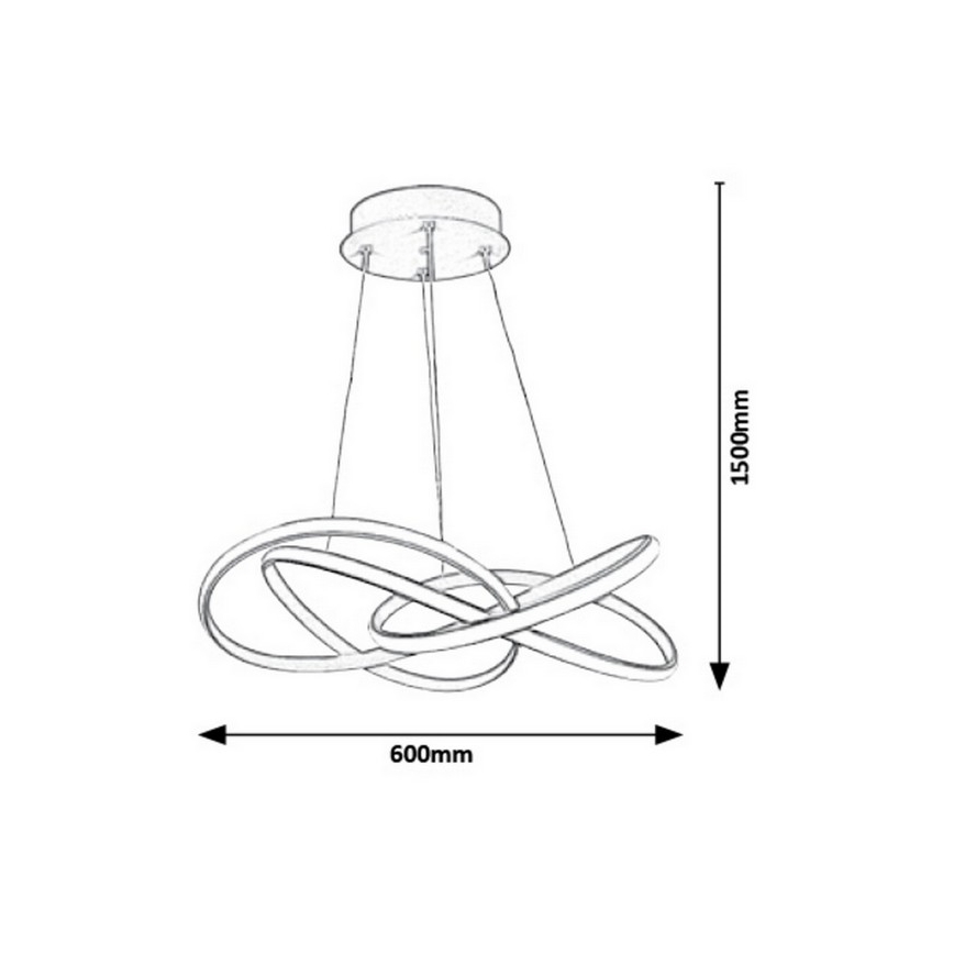 Rabalux - Светодиодная подвесная люстра LED/40W/230V