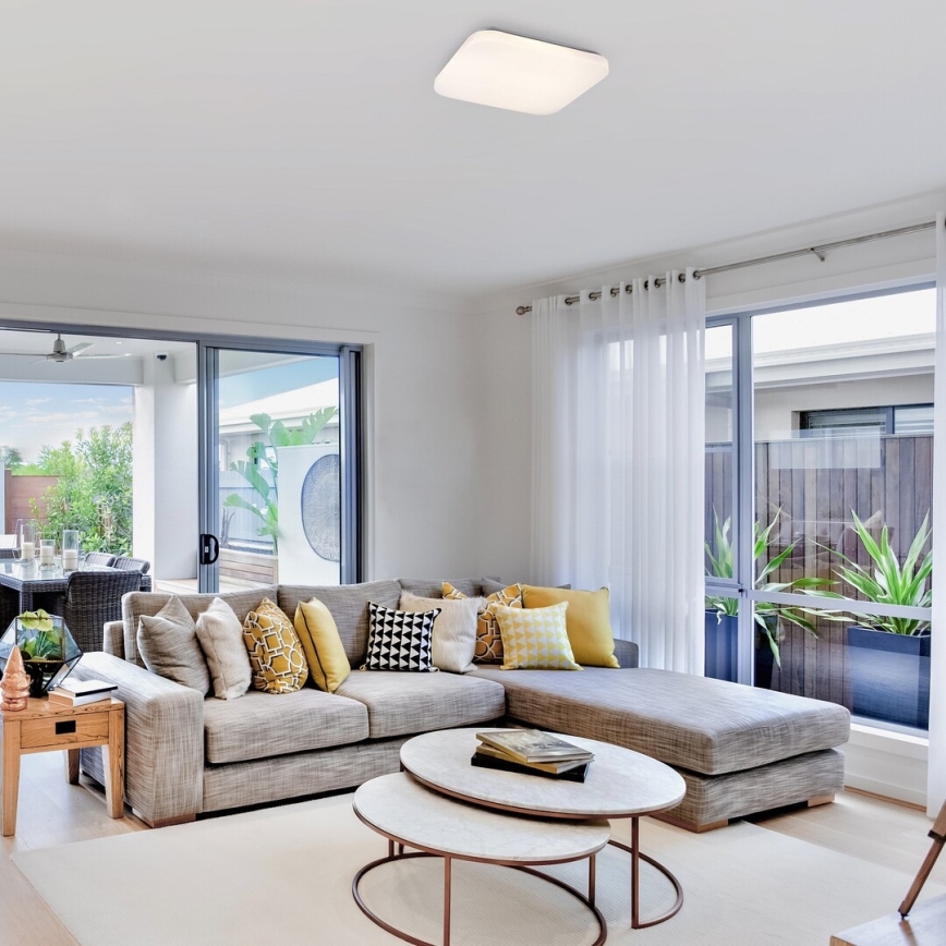 Rabalux - диммируемый светодиодный потолочный светильник, 16 Вт/230 В, 34×34 см + пульт дистанционного управления