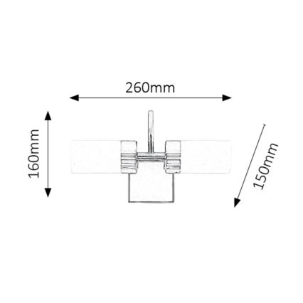 Rabalux - Светодиодная подсветка для зеркала в ванной комнате 2xLED/4W/230V  IP44