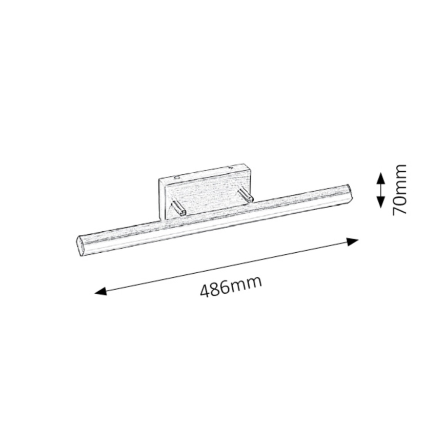 Rabalux 5720 - Светодиодная подсветка для зеркала в ванной комнате SILAS 1xLED/12W/230V
