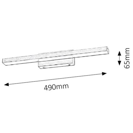 Rabalux 5721 - Светодиодная подсветка для зеркала в ванной комнате JOHN 1xLED/12W/230V