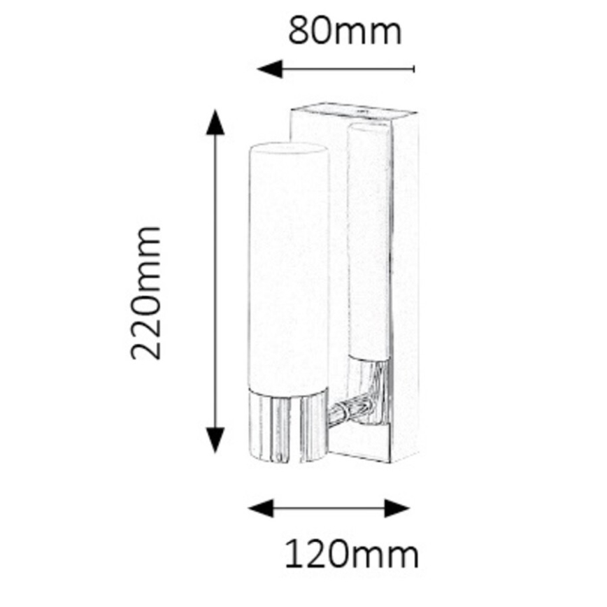 Rabalux 5749 - Светодиодный настенный светильник для ванной комнаты JIM 1xLED/5W/230V IP44
