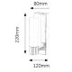 Rabalux 5749 - Светодиодный настенный светильник для ванной комнаты JIM 1xLED/5W/230V IP44