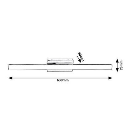 Rabalux - Светодиодный настенный светильник для ванной комнаты LED/13W/230V IP44