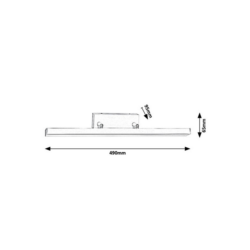 Rabalux 5782 - Светодиодный настенный светильник для ванной комнаты ANDREW LED/12W/230V IP44