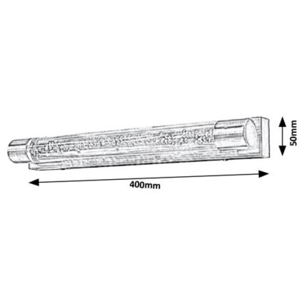 Rabalux - LED Настінний світильник для ванної кімнати 2xLED/5W/230V IP44