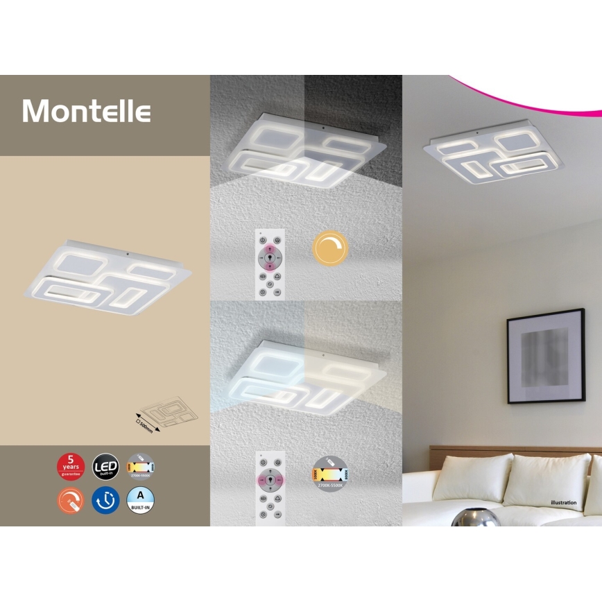 Rabalux 5859 - Светодиодный потолочный светильник MONTTELE LED/56W/230V 2393 лм