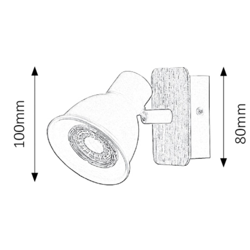 Rabalux - Настінний точковий світильник 1xGU10/15W/230V