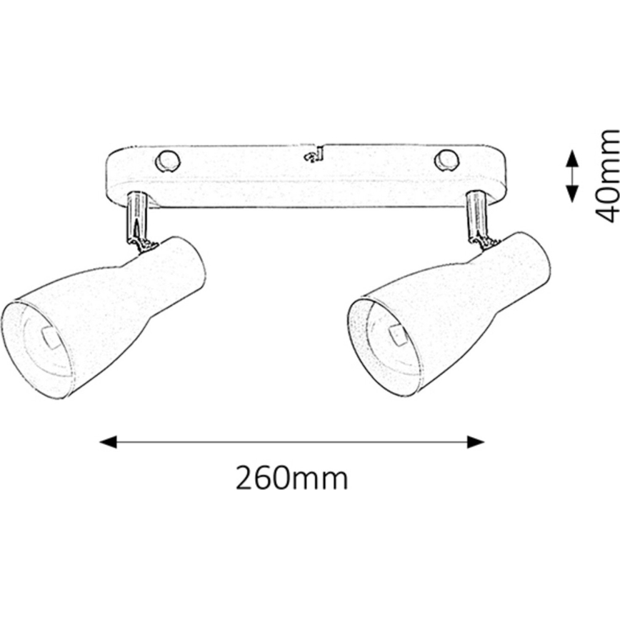 Rabalux - Точковий світильник 2xE27/20W/230V
