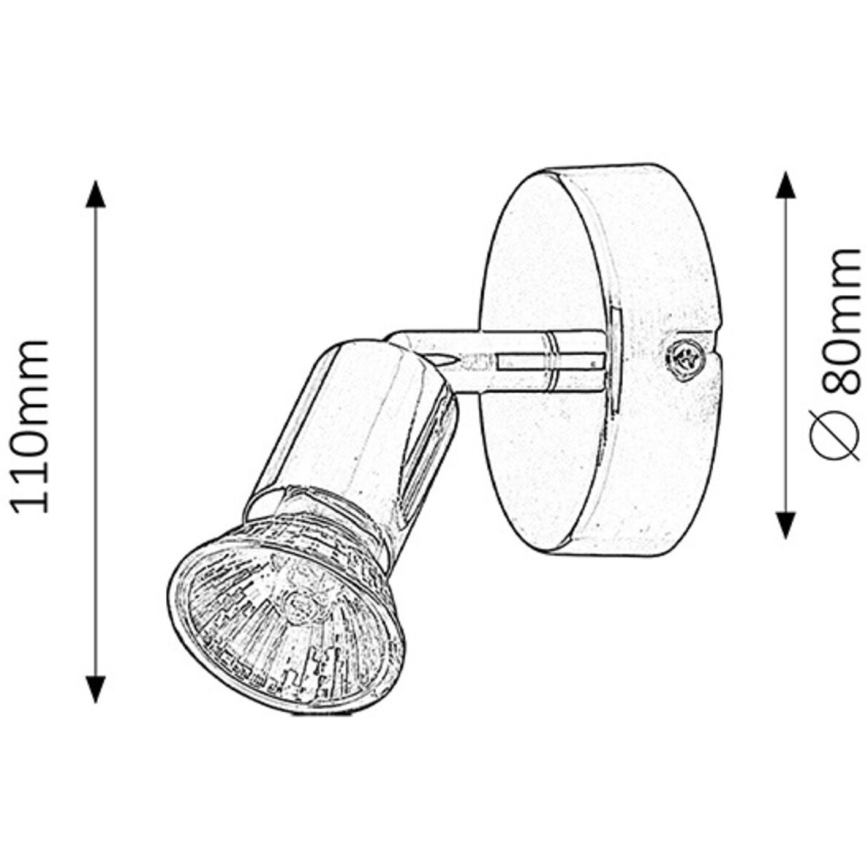 Rabalux - Точковий світильник 1xGU10/50W/230V