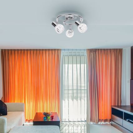 Rabalux 6093 - Точечный светильник LAUREN 3xE14/40W/230V