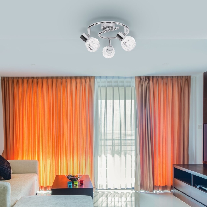 Rabalux 6093 - Точечный светильник LAUREN 3xE14/40W/230V